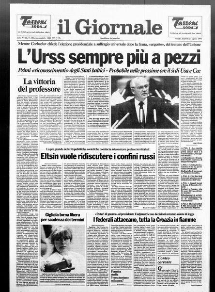 Il giornale : quotidiano del mattino